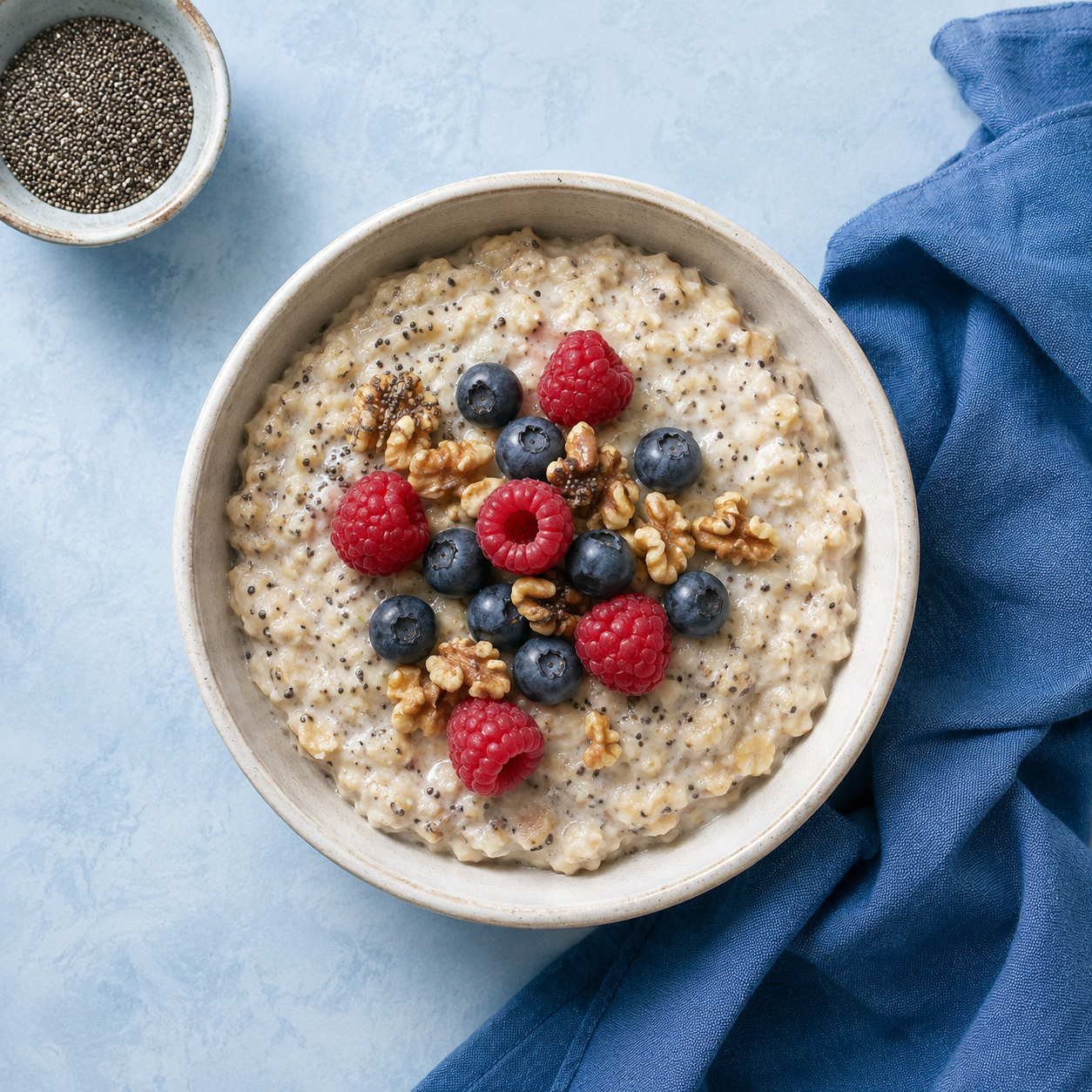 Porridge d’avoine aux graines de chia