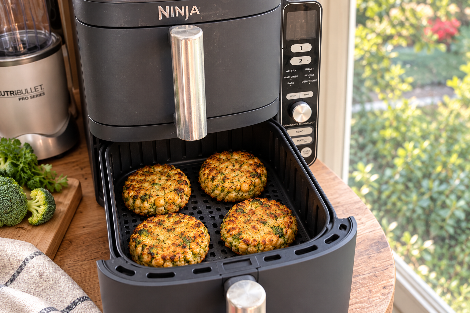 Galettes dorées dans le Ninja Double Stack XL